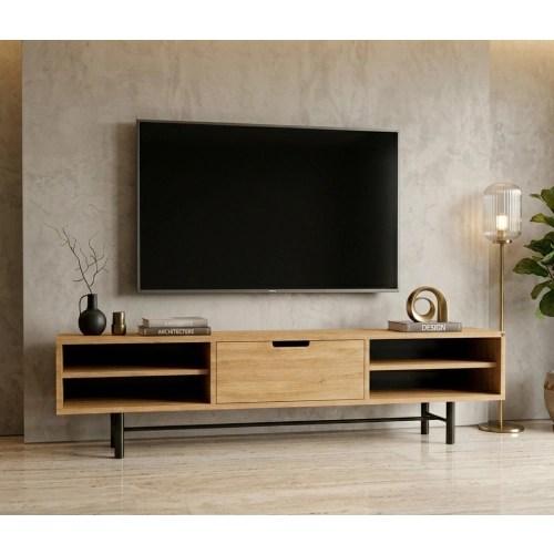 Szafka RTV-66 Drewno Lite Dąb Loft Lakier Rozmiary od 100 cm do 200 cm PREMIUM